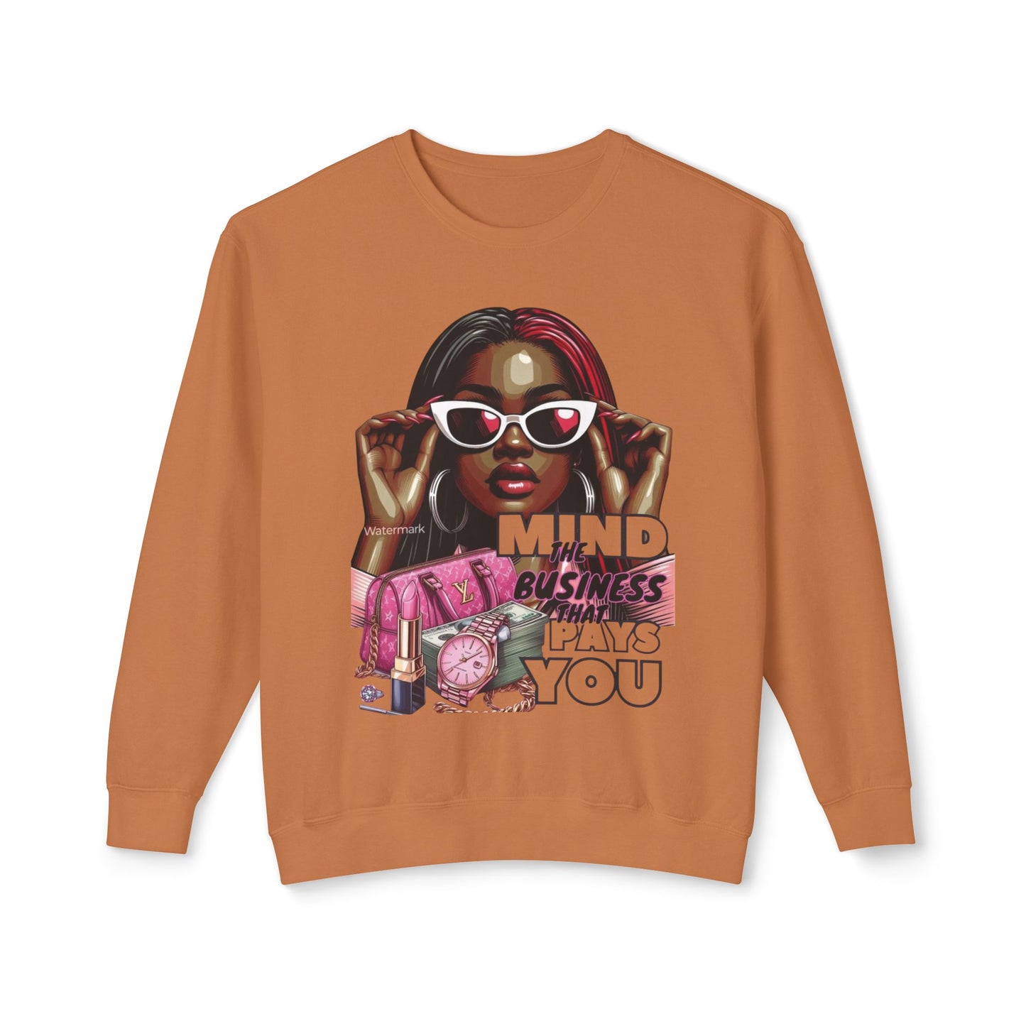 Women Lightweight Crewneck Sweatshirt Graphic Design